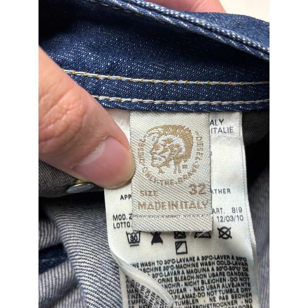 Diesel Zatiny Regular Bootcut Jeans Mens 32x32 Wash 00819 Blue Made in Italy - Picture 5 of 13
